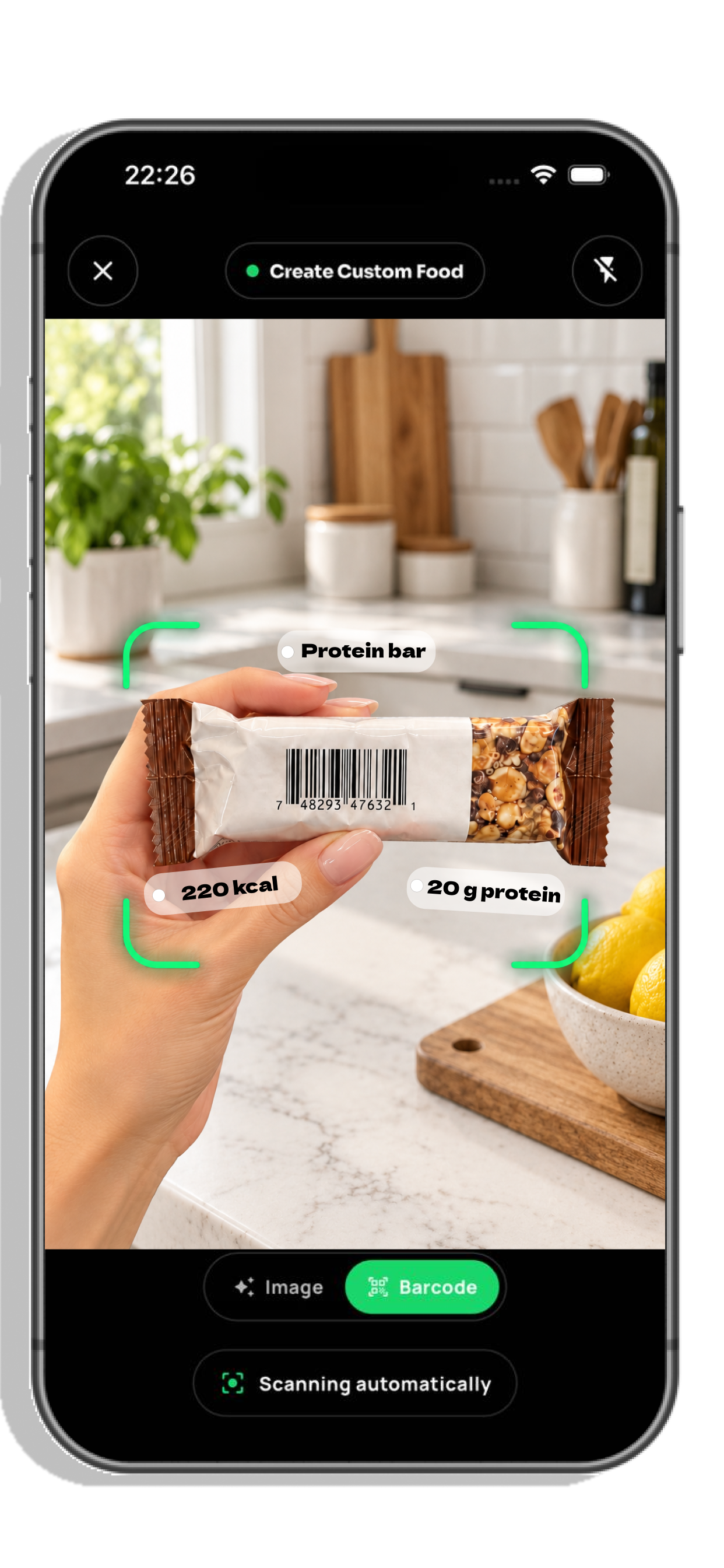 ThriveX barcode food scanner